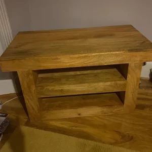 Wooden TV unit with shelves - Image 6
