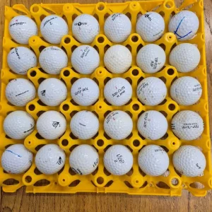 Assorted golf balls