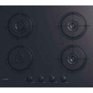 Candy CVW6BB 60cm Black Glass Gas Hob - Image 2