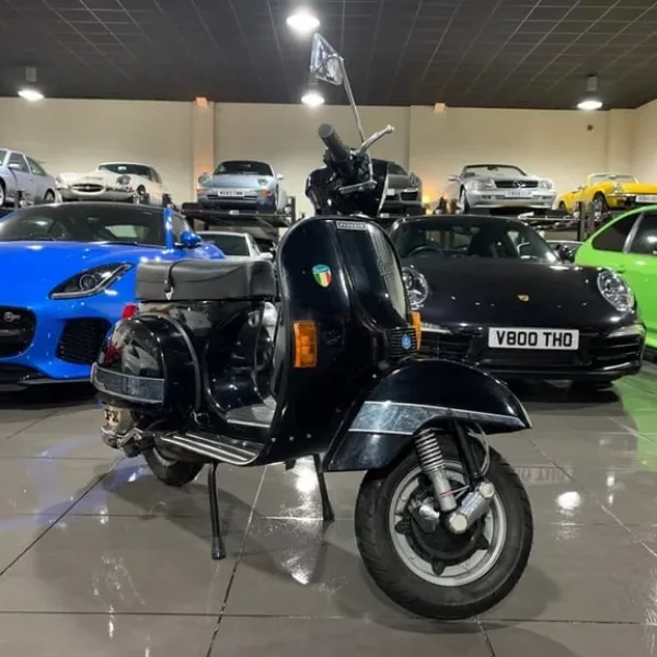 1979 Piaggio Vespa PX125 125cc Black Manual Scooter