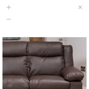 3 seater brown sofa