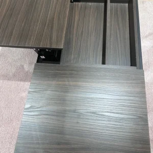 Espresso coffee table with moving tops - Image 2
