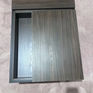 Espresso coffee table with moving tops - Image 3