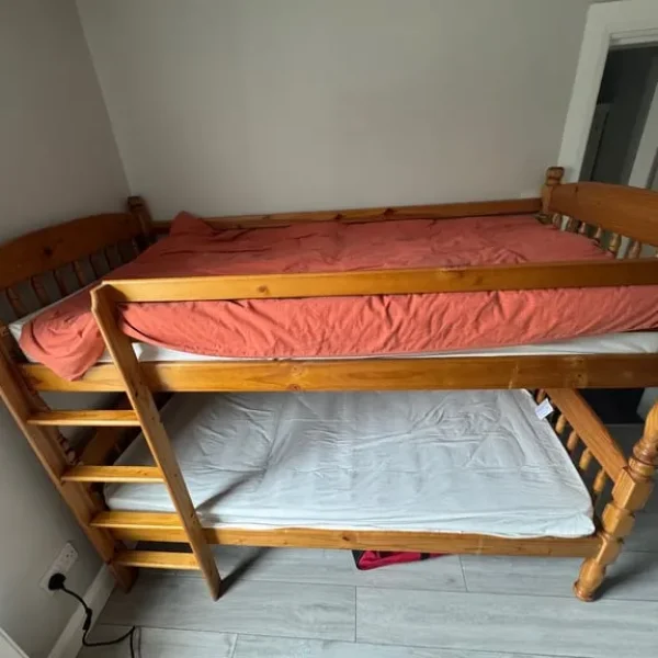 Solid pine bunk beds