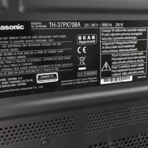 Panasonic 37” plasma TV - Image 7