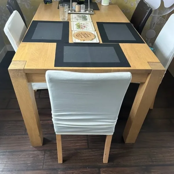 Solid Wood Dining Table and Chairs