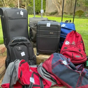 Collection of suitcases, holdalls, backpacks