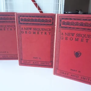 A School Geometry 1923 Three Volume Set