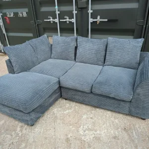 3 seater Cord Jumbo corner sofa - Image 6