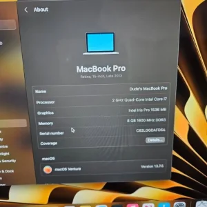 MacBook Pro Retina 15 inch Late 2013 A1398 - Image 3