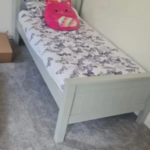 Bookshelf single bed frame