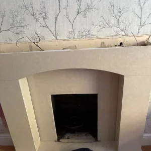 Marble fireplace surround