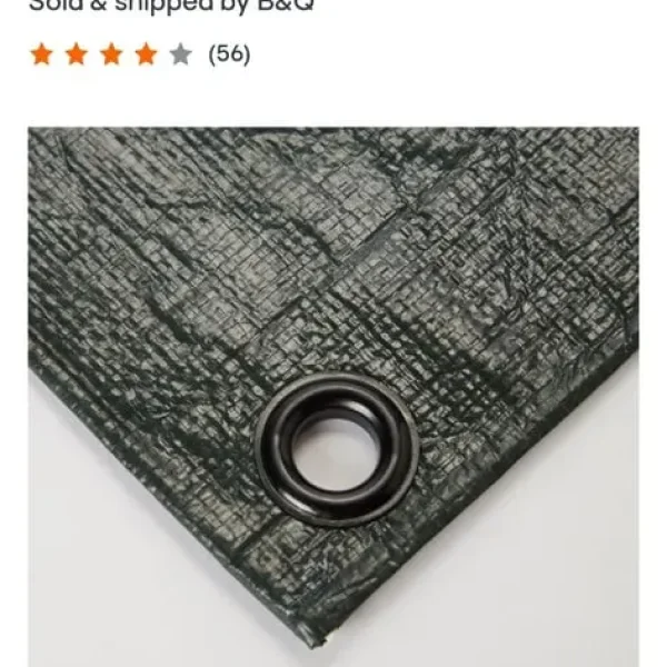 8m x 5m green tarpaulin