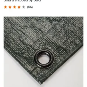 8m x 5m green tarpaulin
