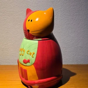 Hungry Cat Ceramic Cookie Jar - Image 2