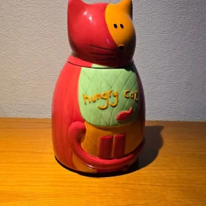 Hungry Cat Ceramic Cookie Jar - Image 3