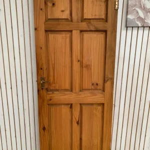 internal pine door 6 panel h197.5cm x w76.5cm - Image 4