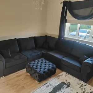 Luxury Verona Sofa Set – 3+2 and Corner Sofa in Grey