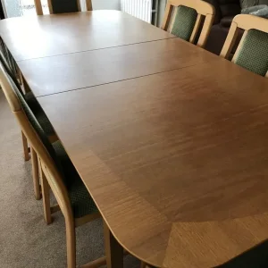 Dining Table six chairs and display unit - Image 2