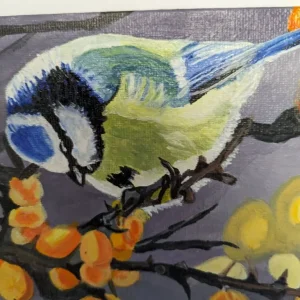 Original painting of Blue Tit - Image 2