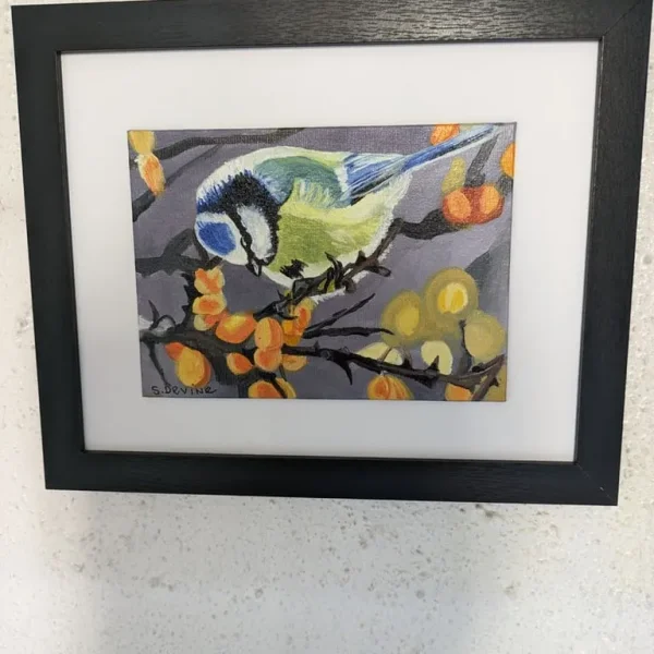 Original painting of Blue Tit