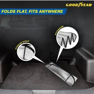 Goodyear Folding Windshield Sun Shade 130 * 60cm - Image 6