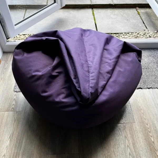Large purple bean bag