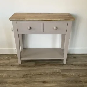 Dining table, four chairs and matching console table - Image 6