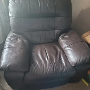 Leather electric recliner chair