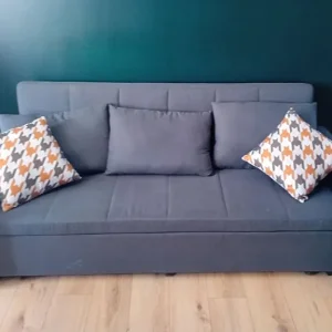 Gabriel Three Seater Sofa Bed, Linen - Image 4