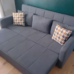Gabriel Three Seater Sofa Bed, Linen