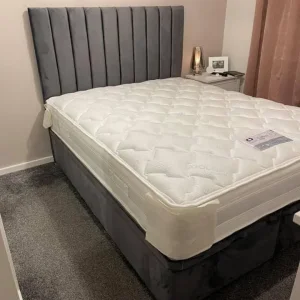 Double Divan Bed with Mattress – Ready to Use