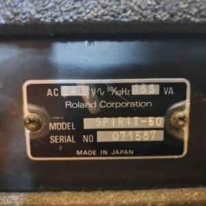 Roland Spirit 50 SP-50 Guitar Amplifier with reverb, 50W, made in Japan - Image 4