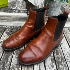Women’s Russell & Bromley brown leather Chelsea boots - Image 3