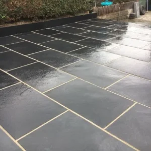 Black Limestone Paving Slabs
