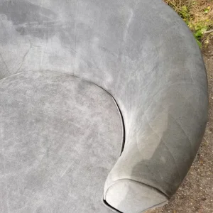 Big Grey Swivel Chair - Image 4