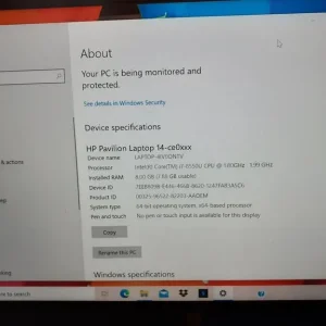 HP Pavilion 14-inch i7 8th Gen with 256GB SSD and 8GB RAM - Image 2