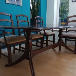 Set of four mahogany dining chairs - Image 2