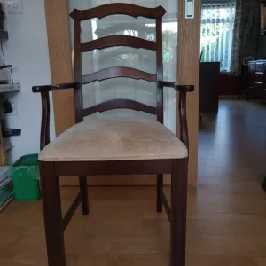 Set of four mahogany dining chairs