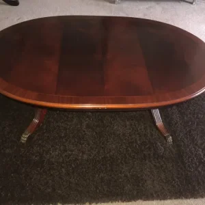 Dining table 6 chairs and matching coffee table - Image 2