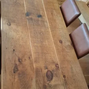 Indigo Furniture pine plank 6ft dining table - Image 2