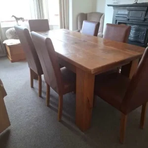 Indigo Furniture pine plank 6ft dining table