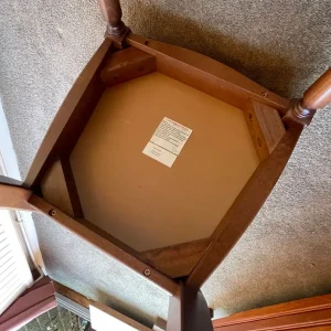 William Bartlett & Sons Solid Mahogany Extending Dining Table and 6 Chairs - Image 6