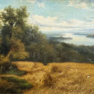 William Langley original oil painting of Coopers Hill, Surrey - Image 2