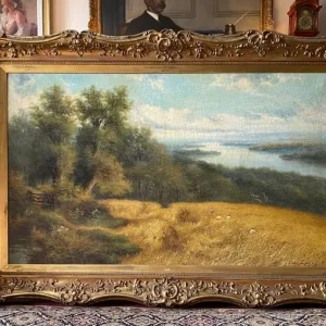 William Langley original oil painting of Coopers Hill, Surrey