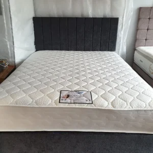 King size divan bed with mattress, ready to use