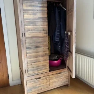 Barker and Stonehouse reclaimed wooden wardrobe - Image 2