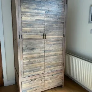 Barker and Stonehouse reclaimed wooden wardrobe