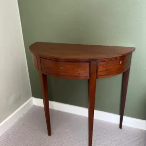 Vintage Semi-Circle Occasion Table with Drawer - Image 3