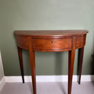 Vintage Semi-Circle Occasion Table with Drawer